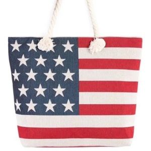 🇺🇸American Flag Red, Blue, & Cream Tote Bag🇺🇸